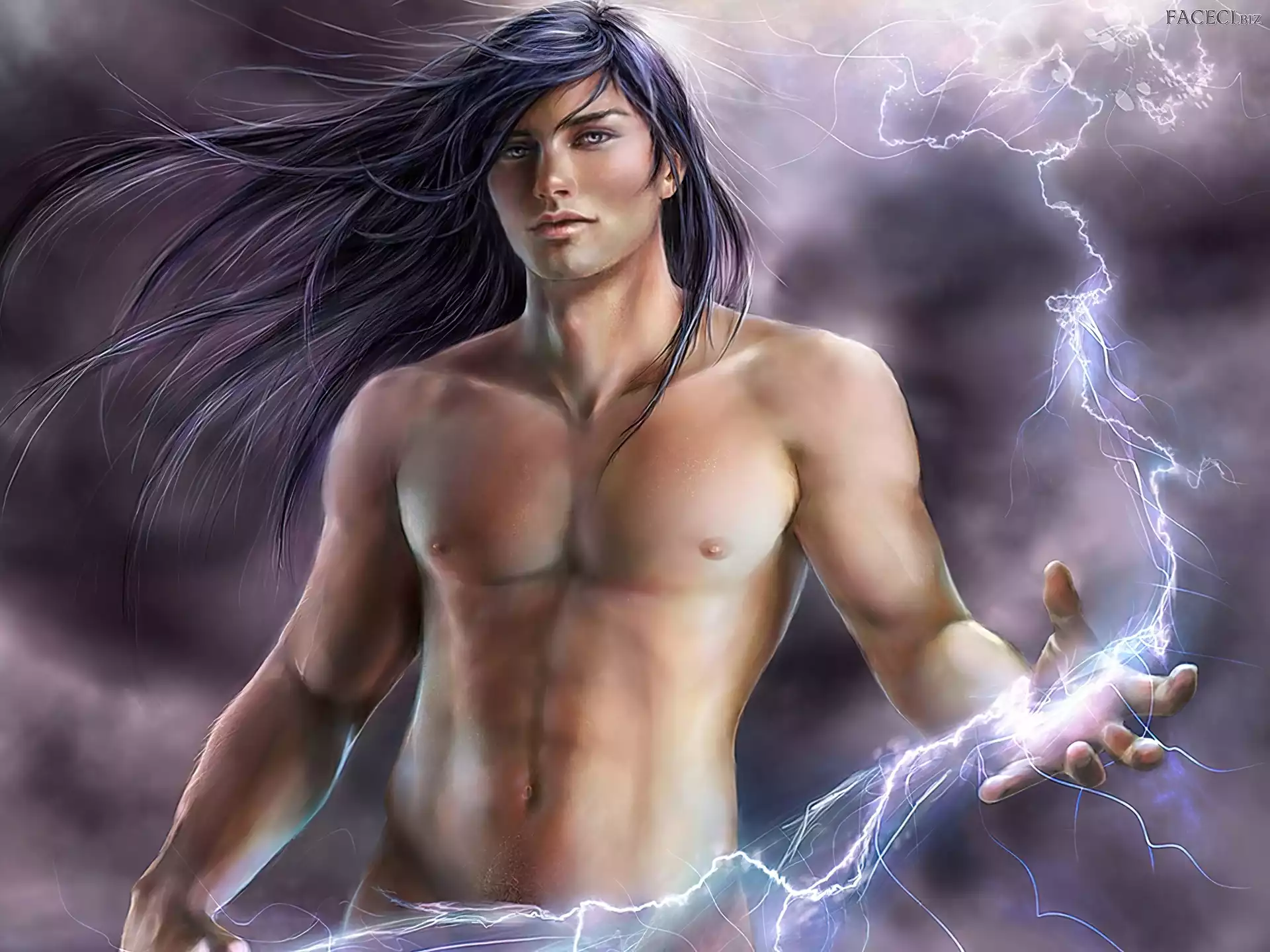 Włosy, Mężczyzna, Długie