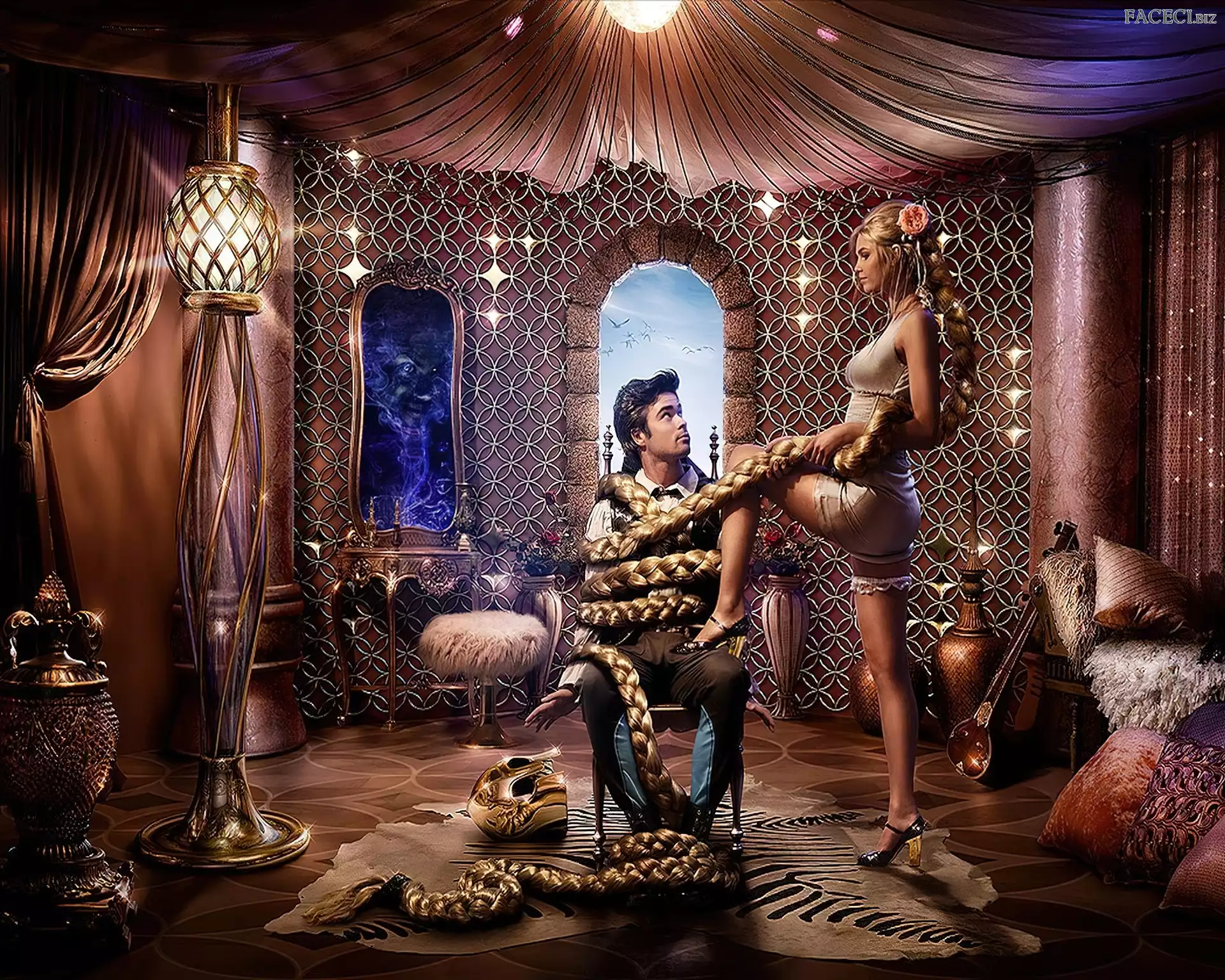 Włosy, Mężczyzna, Kobieta, Warkocz